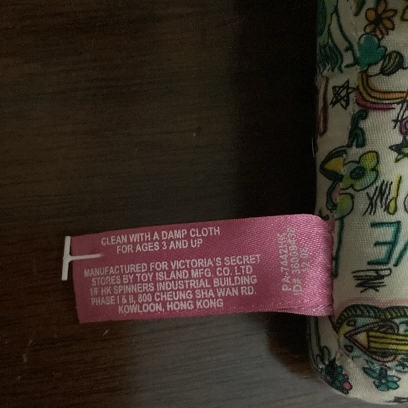 3 for $12 Bundle sale! Victoria's Secret Pink Plush Cloth Dog Graffiti Love - Picture 9 of 9